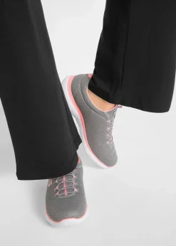 Damen bonprix Bekleidung·Sweat|Bekleidung·Kleider|Baumwoll Sporthose mit Stretch, Bootcut