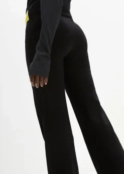 New Baumwoll Sporthose mit Stretch, Bootcut Damen Hosen|Sportbekleidung