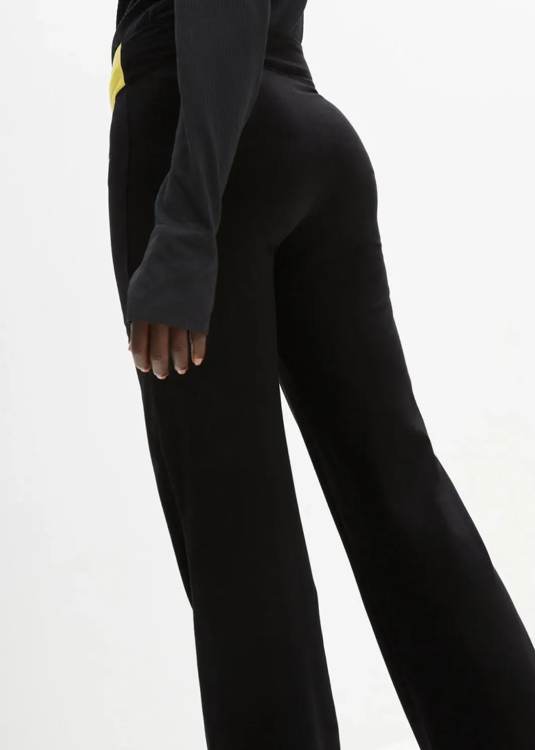 New Baumwoll Sporthose mit Stretch, Bootcut Damen Hosen|Sportbekleidung