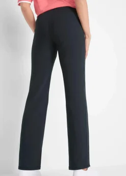 Damen bonprix Hosen|Sportbekleidung|Baumwoll Sporthose mit Stretch, Bootcut