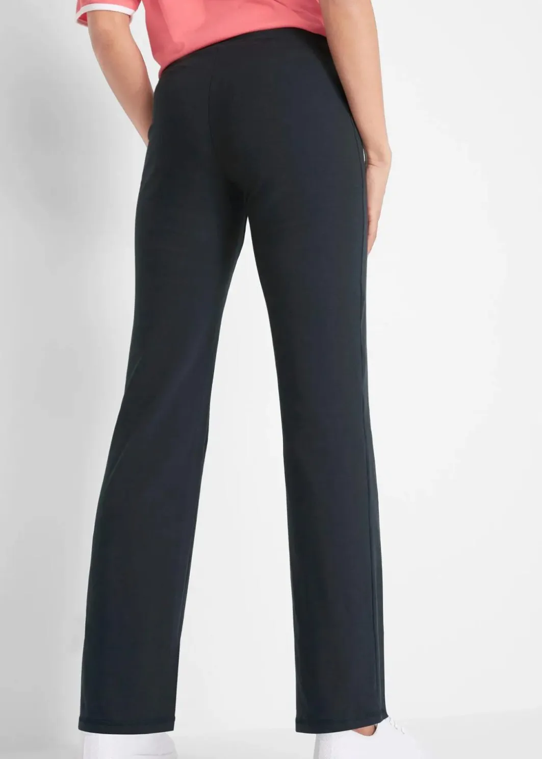 Damen bonprix Hosen|Sportbekleidung|Baumwoll Sporthose mit Stretch, Bootcut