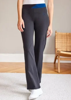 Damen bonprix Hosen|Sportbekleidung|Baumwoll Sporthose mit Stretch, Bootcut