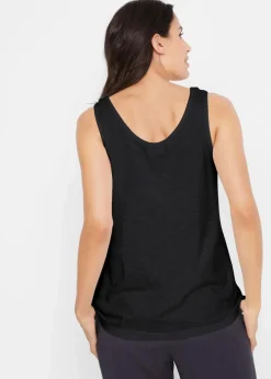 Best Baumwoll Top mit Knotendetails Damen Shirts & Tops