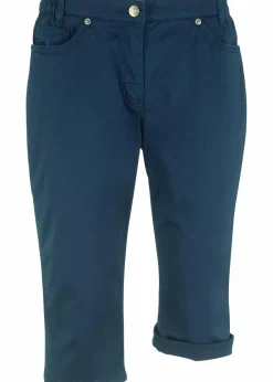 Damen bonprix Bekleidung·Outdoorbekleidung|Bekleidung·Kleider|Baumwoll-Bermuda mit Bequembund
