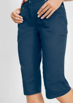 Damen bonprix Bekleidung·Outdoorbekleidung|Bekleidung·Kleider|Baumwoll-Bermuda mit Bequembund
