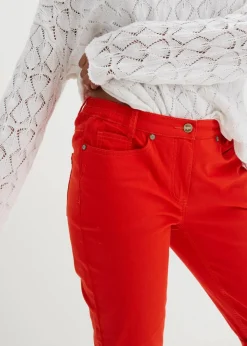 Damen bonprix Hosen|Shorts|Baumwoll-Bermuda mit Bequembund