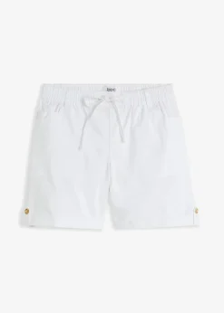 Damen bonprix Hosen|Shorts|Baumwoll-Bermuda mit Gummibund