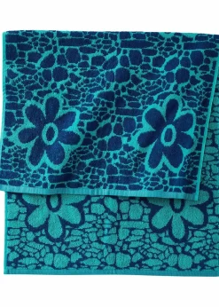 Online Baumwollhandtuch mit Jacquard-Blumen Design Handtücher