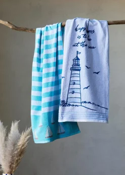 Sale Baumwollhandtuch mit Leuchtturm Handtücher