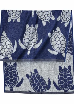 bonprix Handtücher|Baumwollhandtuch mit Schildkrötenmuster