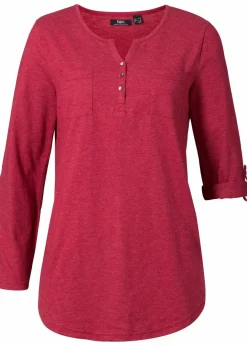 Best Baumwoll-Henleyshirt mit Knopfleiste Damen Shirts & Tops
