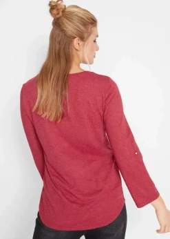Best Baumwoll-Henleyshirt mit Knopfleiste Damen Shirts & Tops