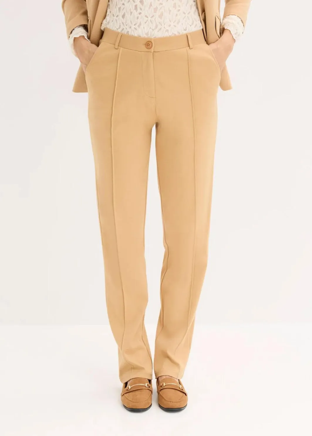 Clearance Baumwoll-Jersey-Hose mit Biesen Damen Hosen|Bekleidung·Kleider