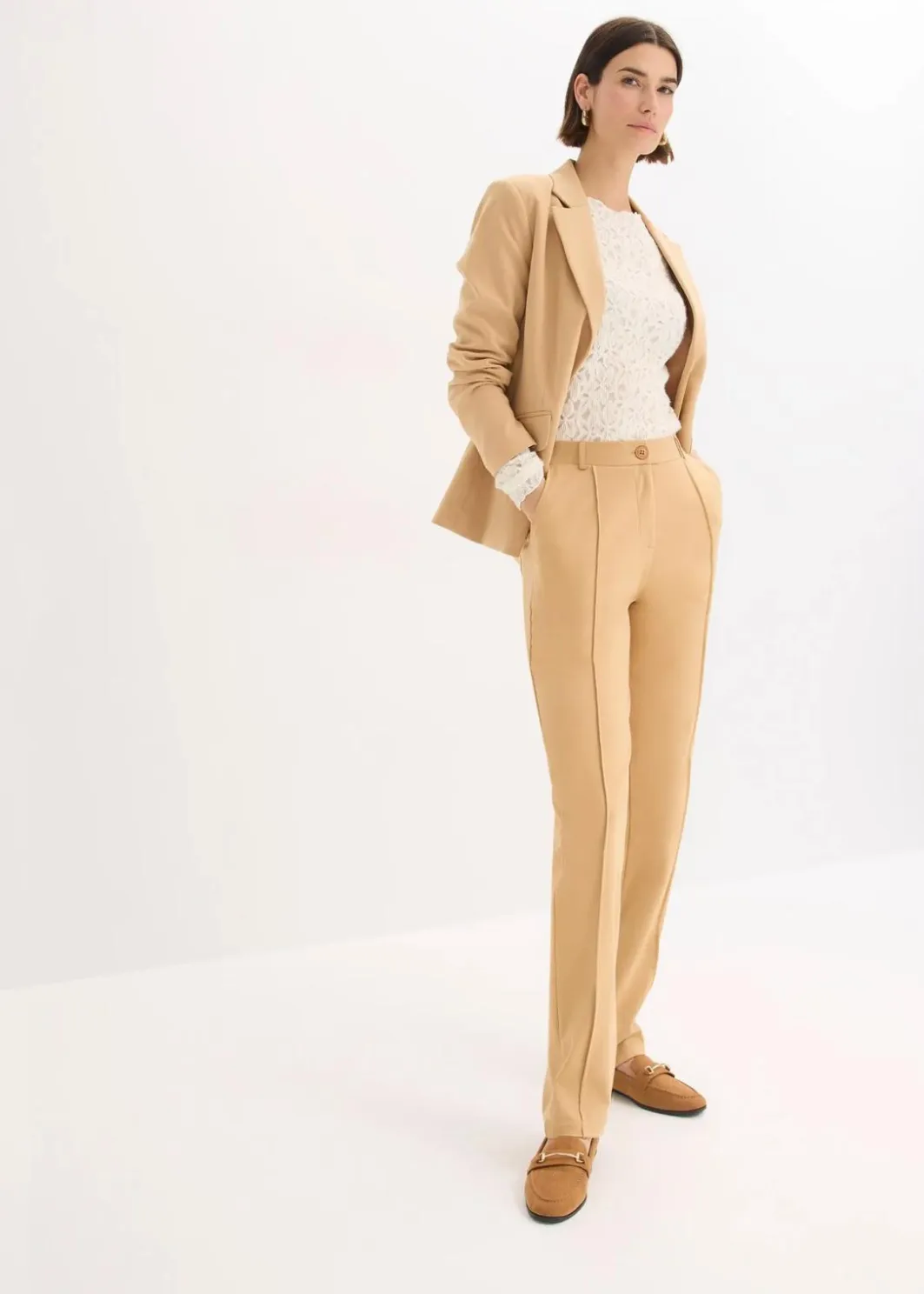 Clearance Baumwoll-Jersey-Hose mit Biesen Damen Hosen|Bekleidung·Kleider