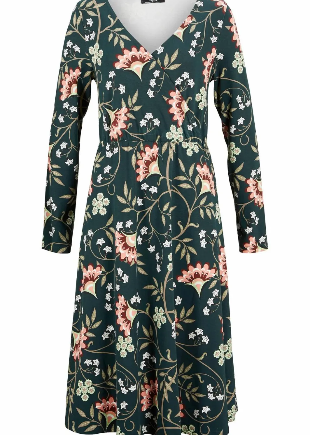 Sale Baumwoll-Jerseykleid in Wickeloptik Damen Bekleidung·Pullover & Strickjacken|Kleider