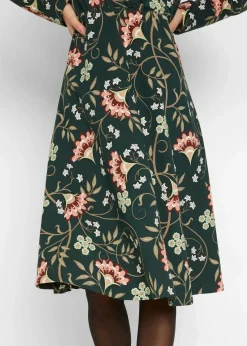 Sale Baumwoll-Jerseykleid in Wickeloptik Damen Bekleidung·Pullover & Strickjacken|Kleider