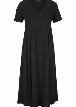 Sale Baumwoll-Jerseykleid, Midilänge Damen Bekleidung·Pullover & Strickjacken|Kleider