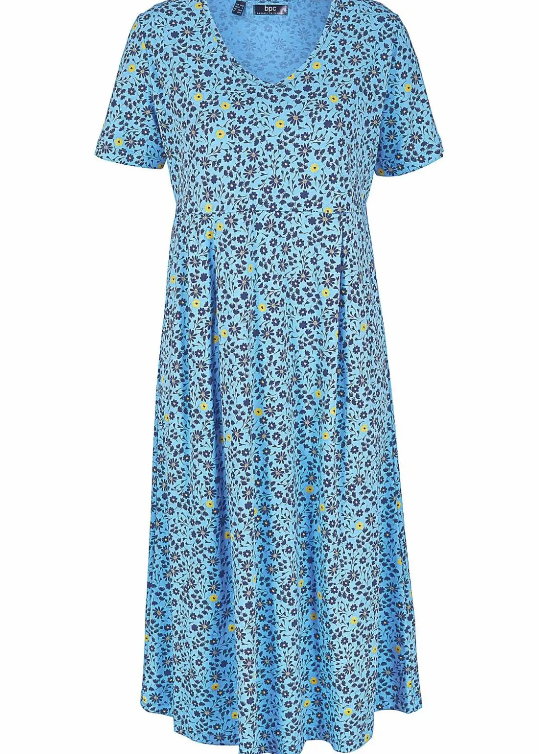 Outlet Baumwoll-Jerseykleid, Midilänge Damen Kleider|Bekleidung·Pullover & Strickjacken