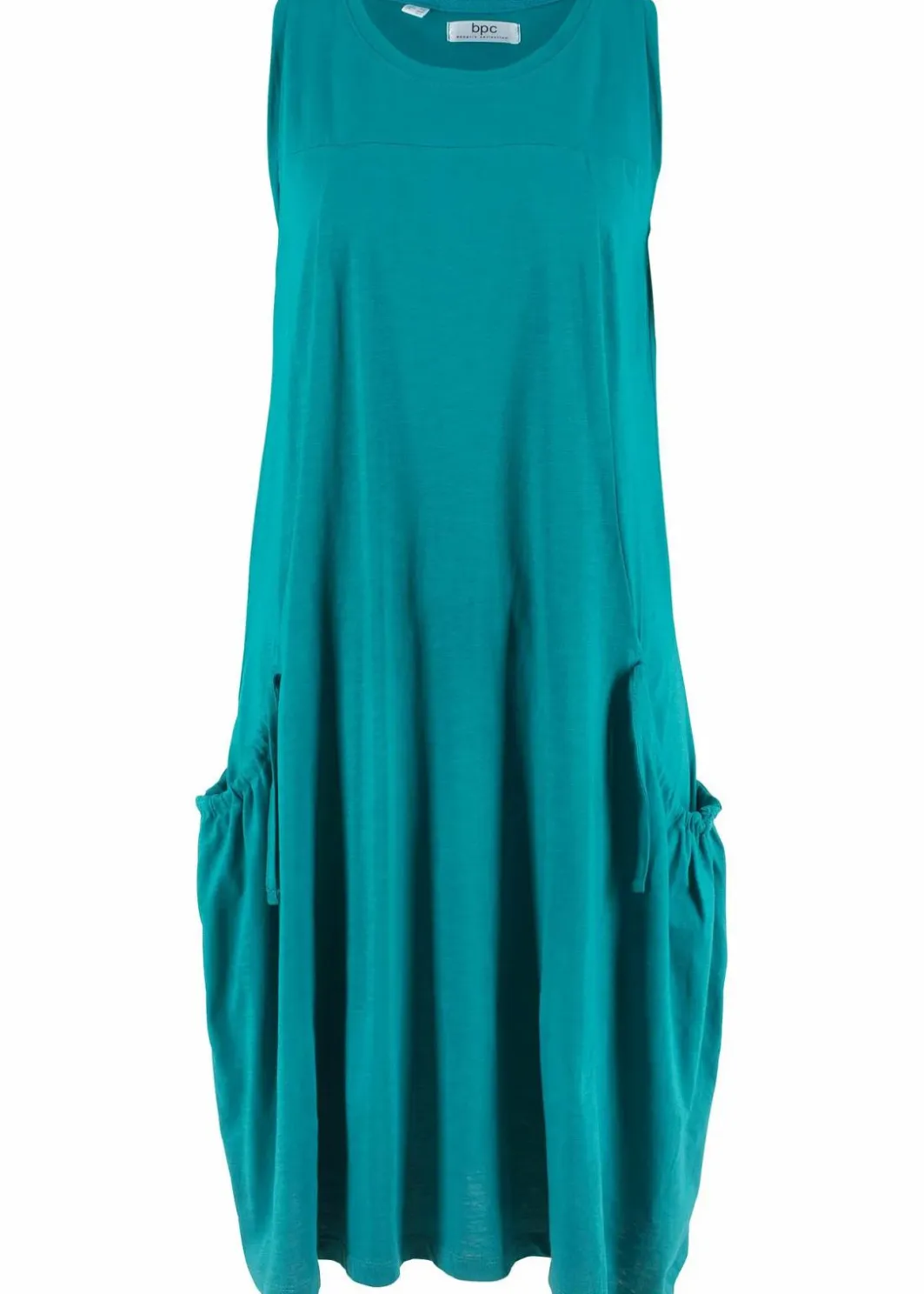 Damen bonprix Kleider|Bekleidung·Pullover & Strickjacken|Baumwoll-Jerseykleid mit Taschen