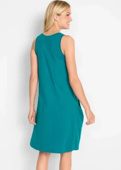 Damen bonprix Kleider|Bekleidung·Pullover & Strickjacken|Baumwoll-Jerseykleid mit Taschen
