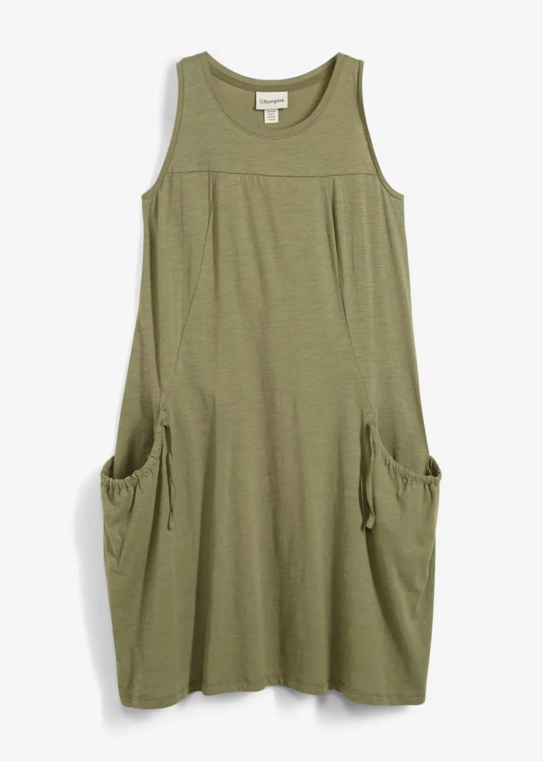 Clearance Baumwoll-Jerseykleid mit Taschen Damen Bekleidung·Pullover & Strickjacken|Kleider