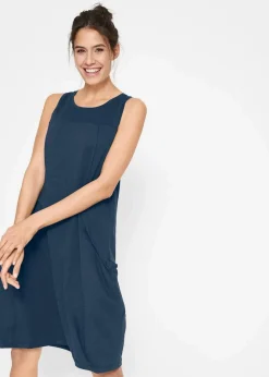 Damen bonprix Bekleidung·Pullover & Strickjacken|Kleider|Baumwoll-Jerseykleid mit Taschen
