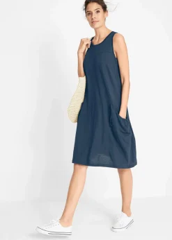 Damen bonprix Bekleidung·Pullover & Strickjacken|Kleider|Baumwoll-Jerseykleid mit Taschen