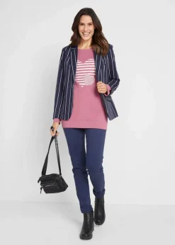 Hot Baumwoll-Langarmshirt, bedruckt Damen Shirts & Tops