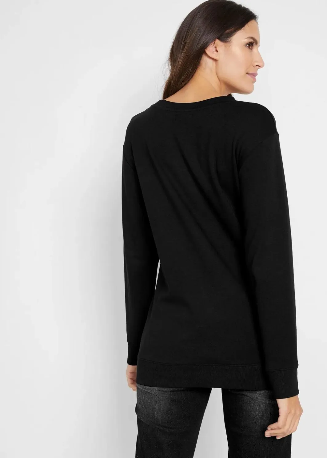 Sale Baumwoll-Langarmshirt, bedruckt Damen Shirts & Tops