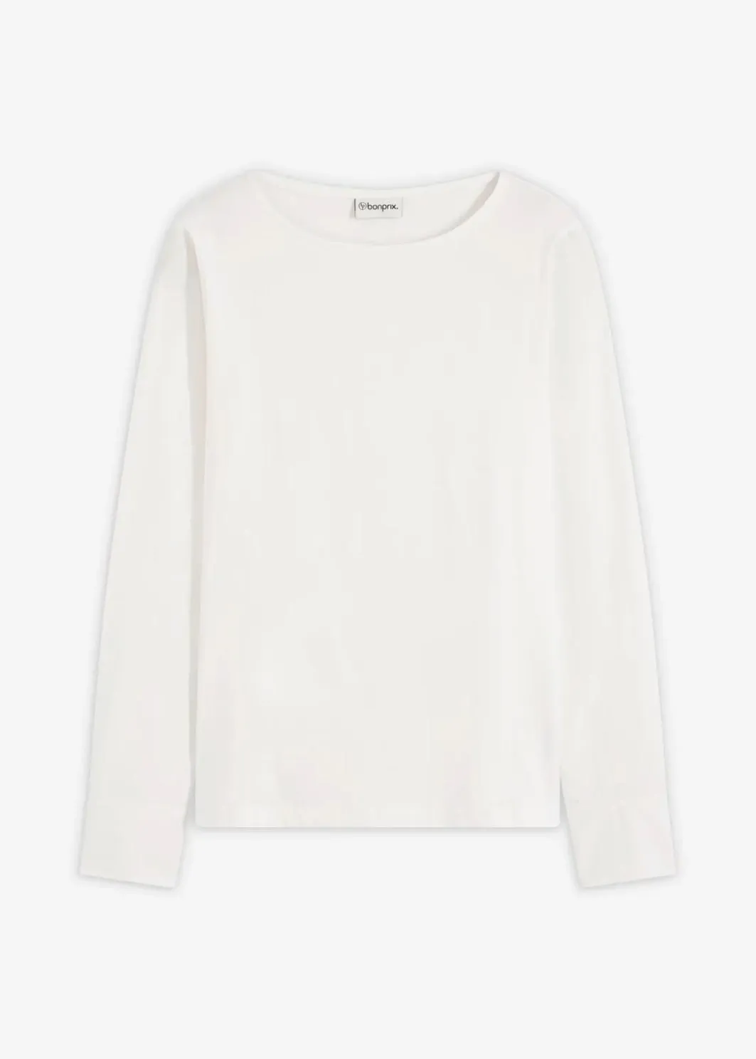 Damen bonprix Shirts & Tops|Baumwoll-Langarmshirt mit Ärmeln aus Popeline