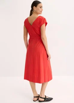 Online Baumwoll-Popeline Kleid mit variablem Zugband Damen Kleider|Bekleidung·Pullover & Strickjacken