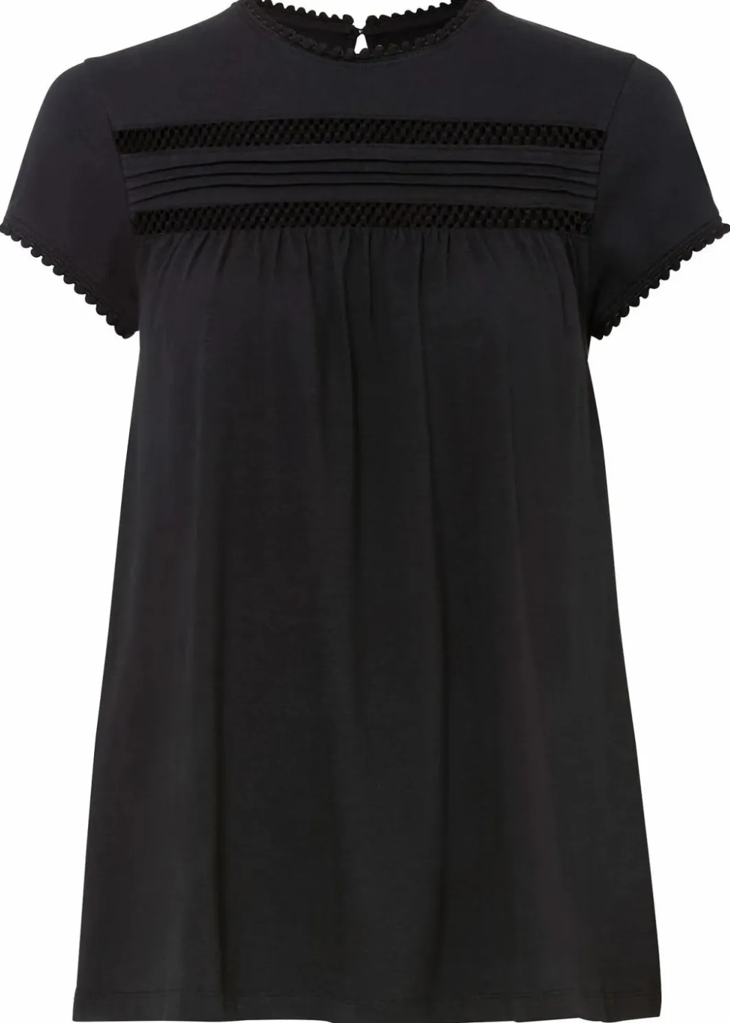 New Baumwoll-Shirt mit Spitze Damen Shirts & Tops