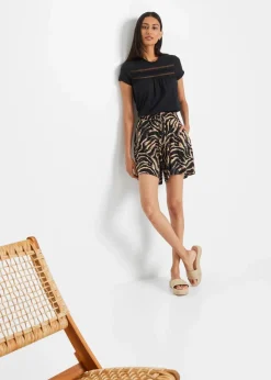 New Baumwoll-Shirt mit Spitze Damen Shirts & Tops