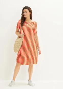 Hot Baumwoll-Shirtkleid aus Flammgarn Damen Kleider