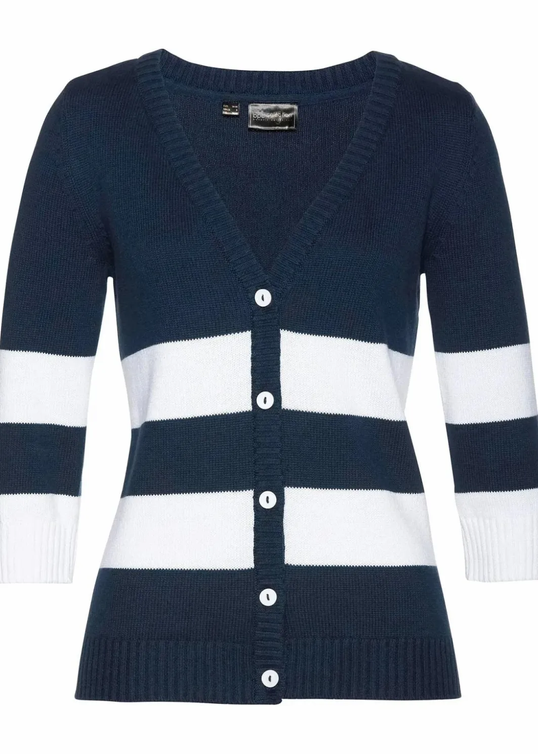 Hot Baumwollstrickjacke mit Streifen Damen Bekleidung·Umstandsmode|Strickmode