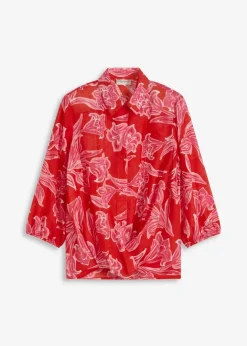 Clearance bedruckte Bluse Damen Bekleidung·Jacken & Mäntel|Blusen & Tuniken