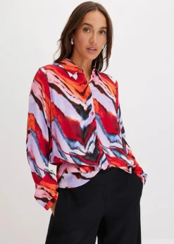Damen bonprix Bekleidung·Jacken & Mäntel|Nachhaltigere Materialien|bedruckte Bluse