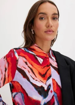 Damen bonprix Bekleidung·Jacken & Mäntel|Nachhaltigere Materialien|bedruckte Bluse