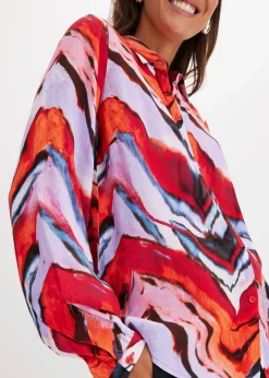 Damen bonprix Bekleidung·Jacken & Mäntel|Nachhaltigere Materialien|bedruckte Bluse