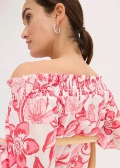 Damen bonprix Bekleidung·Jacken & Mäntel|Blusen & Tuniken|bedruckte Carmenbluse