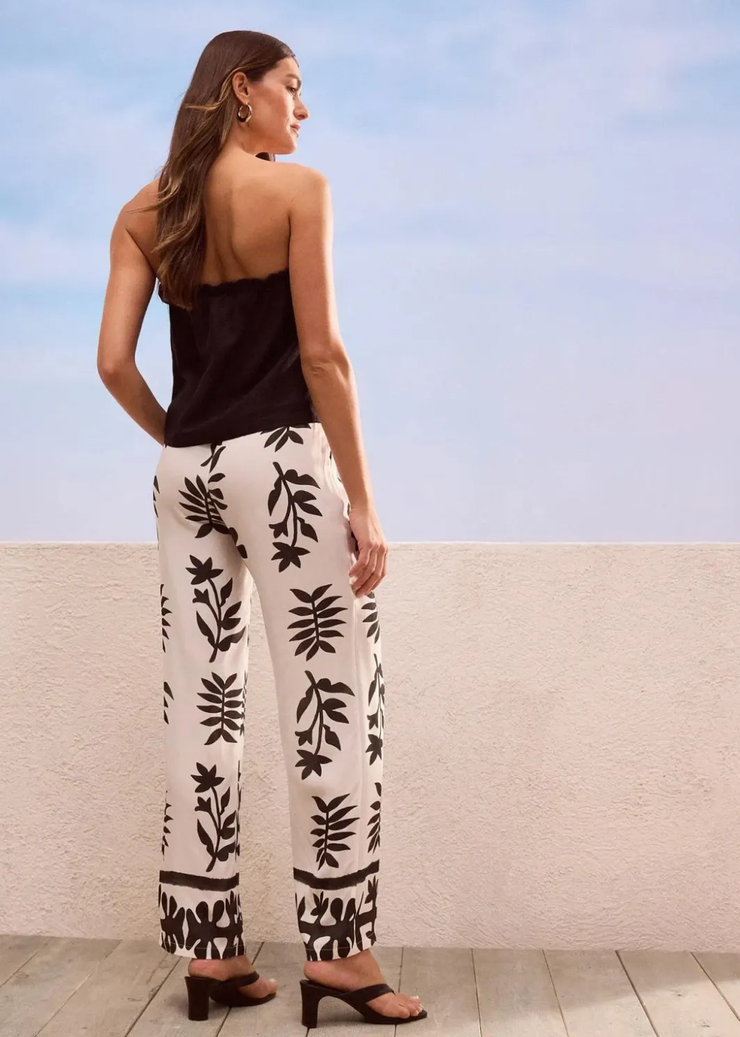 Best bedruckte Hose aus fließender Viskose Damen Bekleidung·Kleider|Hosen