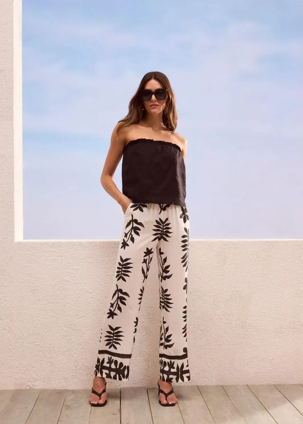 Best bedruckte Hose aus fließender Viskose Damen Bekleidung·Kleider|Hosen
