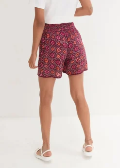 Damen bonprix Bekleidung·Outdoorbekleidung|Bekleidung·Kleider|Bedruckte Schlupf-Shorts mit Gummibund