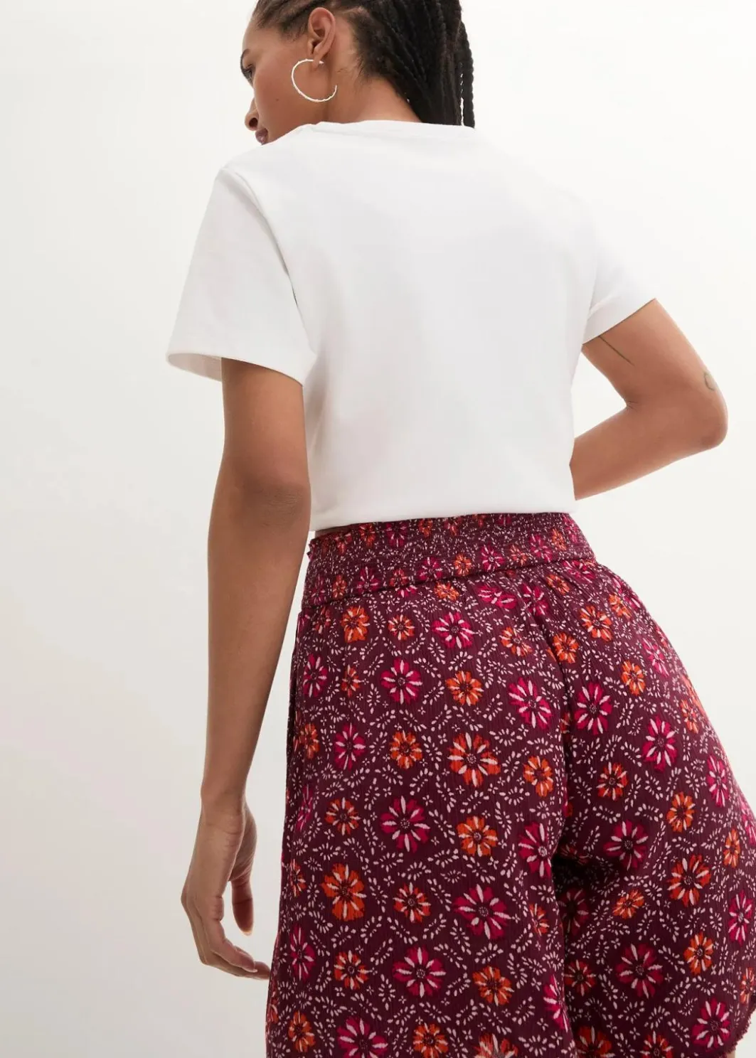 Damen bonprix Bekleidung·Outdoorbekleidung|Bekleidung·Kleider|Bedruckte Schlupf-Shorts mit Gummibund