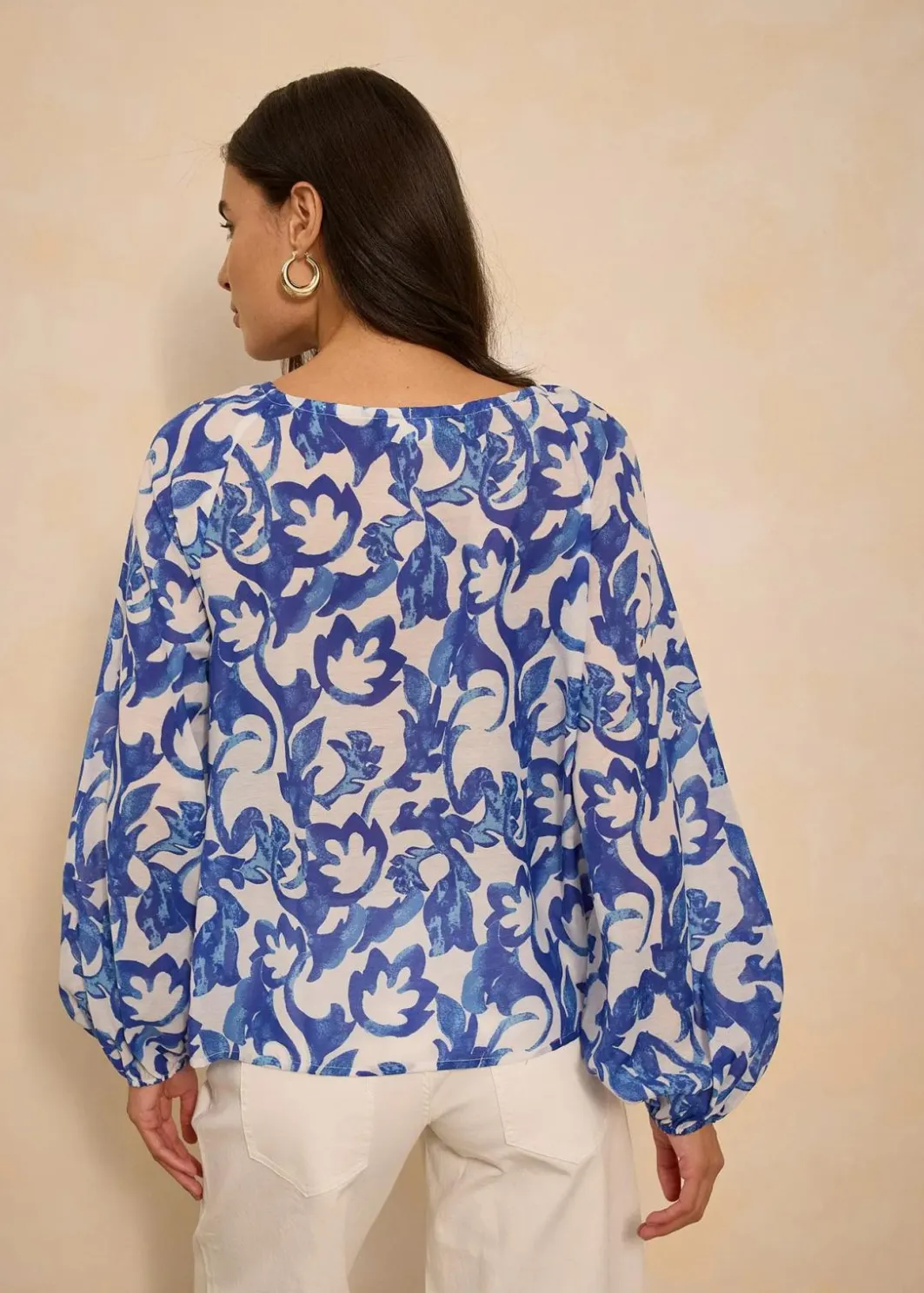 Outlet bedruckte Tunikabluse Damen Blusen & Tuniken