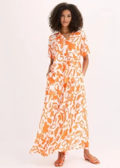Damen bonprix Bekleidung·Jacken & Mäntel|Blusen & Tuniken|bedruckte Tunikabluse aus fließender Viskose