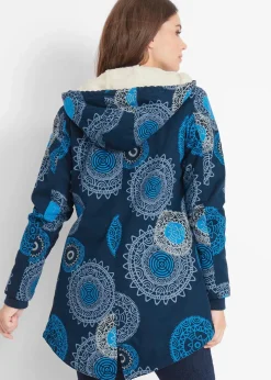Discount Bedruckter Baumwoll-Parka mit Kapuze Damen Jacken & Mäntel|Bekleidung·Hosen