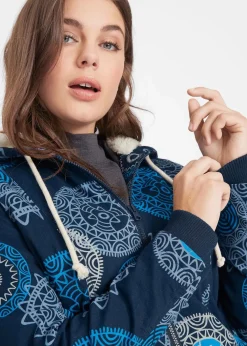Discount Bedruckter Baumwoll-Parka mit Kapuze Damen Jacken & Mäntel|Bekleidung·Hosen