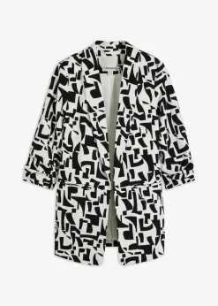 Damen bonprix Bekleidung·Basics|Blazer|bedruckter Longblazer