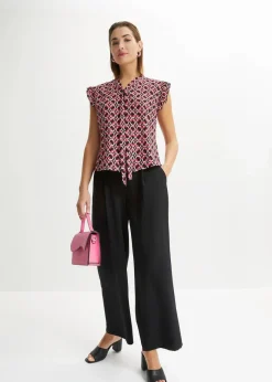 Outlet bedrucktes Blusentop Damen Bekleidung·Jacken & Mäntel|Blusen & Tuniken